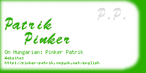 patrik pinker business card